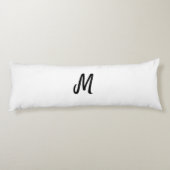 personalisiertes Backen mit einfachem monogramm Lo Seitenschläferkissen (Rückseite)