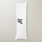 personalisiertes Backen mit einfachem monogramm Lo Seitenschläferkissen (Vorderseite Vertikal)