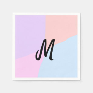personalisiertes Backen mit einfachem monogramm Lo Serviette
