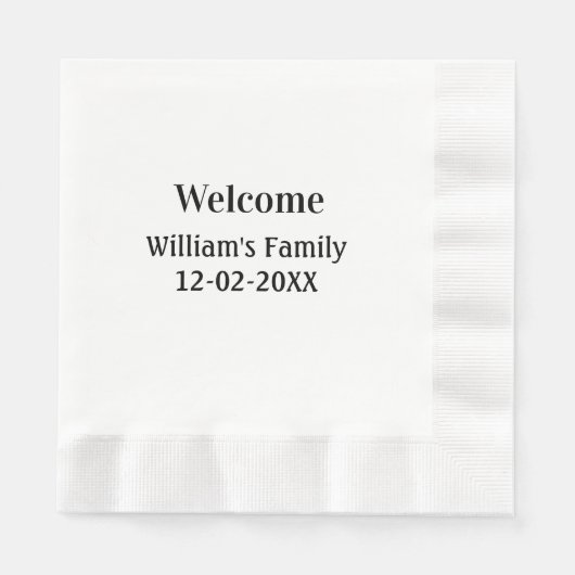 personalisiertes Backen mit einfachem monogramm Lo Serviette (Vorderseite)