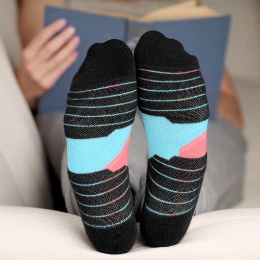 personalisiertes Backen mit einfachem monogramm Lo Socken (Unterseite)