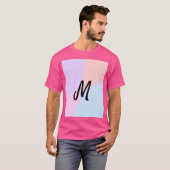 personalisiertes Backen mit einfachem monogramm Lo T-Shirt (Vorne ganz)