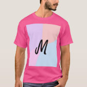 personalisiertes Backen mit einfachem monogramm Lo T-Shirt (Vorderseite)