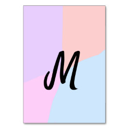 personalisiertes Backen mit einfachem monogramm Lo Tischnummer