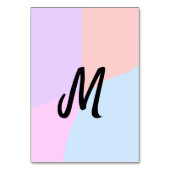 personalisiertes Backen mit einfachem monogramm Lo Tischnummer (Rückseite)