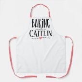 personalisiertes Backen mit Namensgeschenk Schürze (Vorderseite)