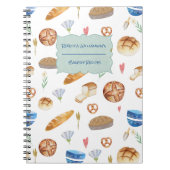 Personalisiertes Bäckereimuster Rezept Buch (Vorderseite)
