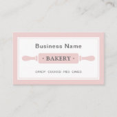 Personalisiertes Bäckereirosa Visitenkarte (Vorderseite)