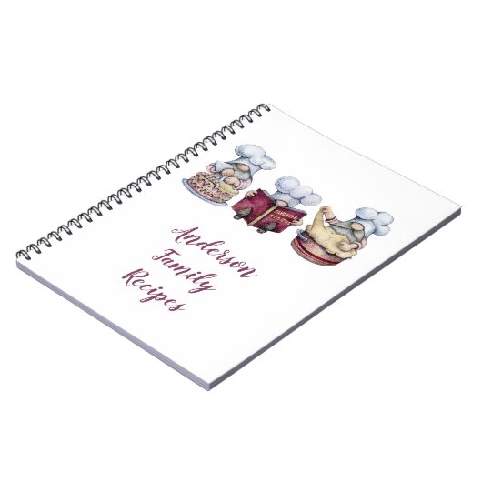 Personalisiertes Backgnom-FamilienrezeptNotebook Notizblock (Linke Seite)