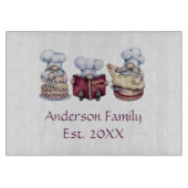 Personalisiertes Backgnomen Geschenk für Paar Schneidebrett (Vorderseite)