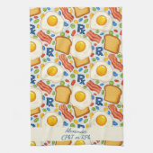 Personalisiertes Bacon & Eggs Pharmacy RX Geschirrtuch (Vertikal)