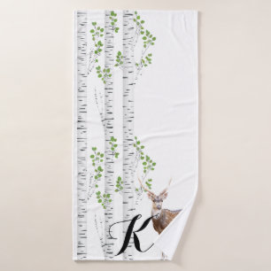 Personalisiertes Badetuch Dee Buck Woodland Hun Badehandtuch