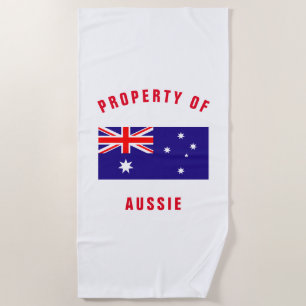 Personalisiertes Badetuch der australischen Flagge