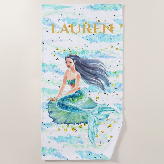 Personalisiertes Badetuch der Kinder (Vorderseite)