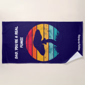 Personalisiertes Badetuch für den Vater (Vorderseite)