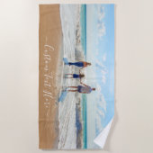 Personalisiertes Badetuch mit eigenem Text (Vorderseite)