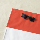 Personalisiertes Badetuch - orange/rot Übelkeit (Beispiel)