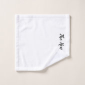 Personalisiertes Badetuch Set Geschenk Idee (Waschlappen)