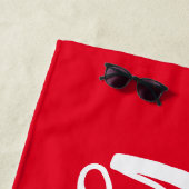 Personalisiertes Badetuch von Bachelorette Bridge (Beispiel)