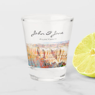 Personalisiertes Badlands-Schießglas Schnapsglas