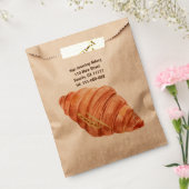 Personalisiertes Baker Bakery Business Logo Croiss Geschenktütchen (Versiegelt)