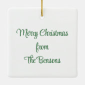 Personalisiertes Ballet für Aquarellnährungsmittel Keramikornament (Rückseite)