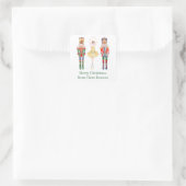 Personalisiertes Ballet für Aquarellnährungsmittel Quadratischer Aufkleber (Tasche)