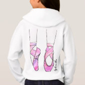 Personalisiertes Ballet in Pink Hoodie (Rückseite)