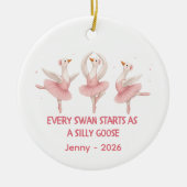 Personalisiertes Balletttänzer-Geschenk | Ornament (Vorne)