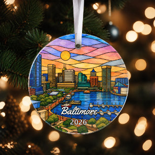 Personalisiertes Baltimore-Acryl-Ornament, Benutze Ornament