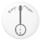 Personalisiertes Banjo-Design Keramikknauf (Vorderseite)