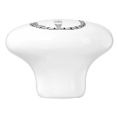 Personalisiertes Banjo-Design Keramikknauf (Seitenansicht)