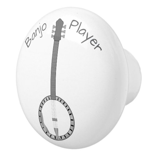 Personalisiertes Banjo-Design Keramikknauf (Rechts)