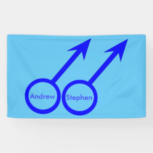 Personalisiertes Banner für schwule Liebhaber