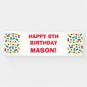 Personalisiertes Banner "Gebäude Blocks" (Horizontal)