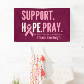 personalisiertes Banner-Zeichen für Brustkrebs Banner (Insitu)