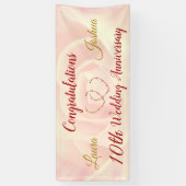 Personalisiertes Banner zum 10. Hochzeitstag (Vertikal)