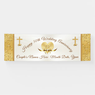 personalisiertes Banner zum 50. Hochzeitstag
