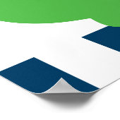 Personalisiertes Bannersignieren für Preppy Alliga Poster (Ecke)