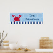 Personalisiertes Bannerzeichen für Nautic Crab Poster (Küche)