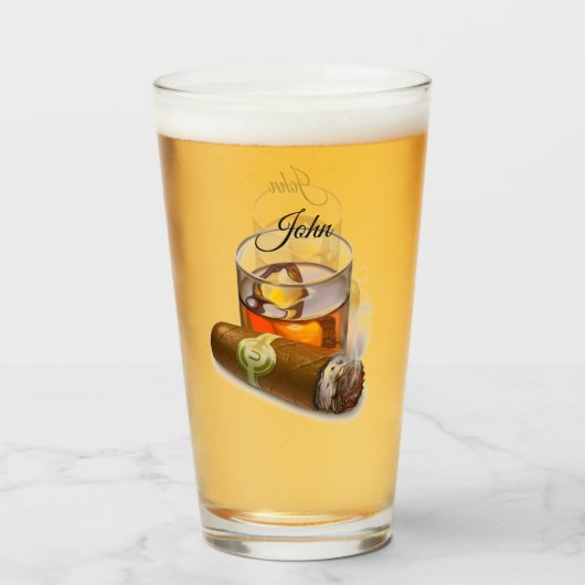 Personalisiertes Bar Glas (Vorne (Gefüllt))