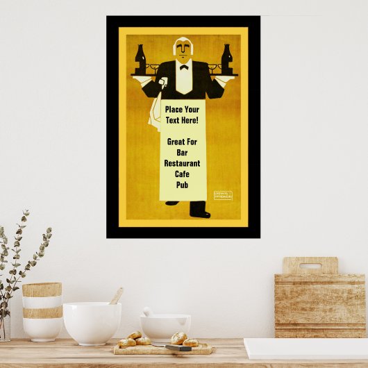 Personalisiertes Bar/Restaurant Poster (Küche)