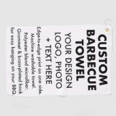 Personalisiertes Barbecue Handtuch, Hook & Grommet Golfhandtuch (Horizontal)