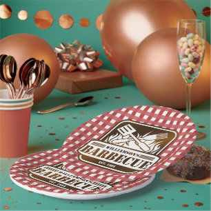 Personalisiertes Barbecue Pappteller