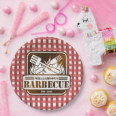 Personalisiertes Barbecue Pappteller (Party)