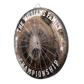 Personalisiertes Bärenname-Foto Dartscheibe (Vorderseite rechts)