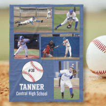 Personalisiertes Baseball 5-Fotocollage-Team #