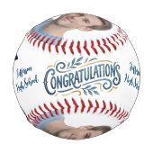 Personalisiertes Baseball-Abschlussandenken Baseball (Vorderseite)