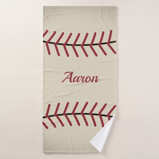 Personalisiertes Baseball-Badetuch Badehandtuch (Badehandtuch)