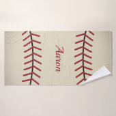 Personalisiertes Baseball-Badetuch Badehandtuch (Badehandtuch)